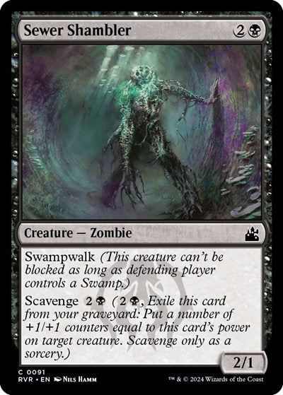 Sewer Shambler (Ravnica Remastered) Light Play