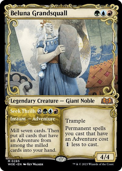 Beluna Grandsquall (Showcase) (Wilds of Eldraine) Light Play