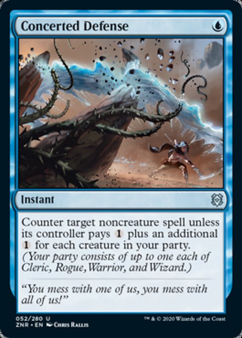 Concerted Defense (Zendikar Rising) Light Play