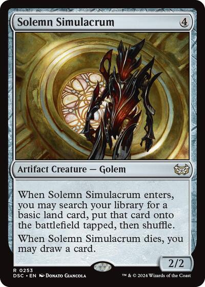 Solemn Simulacrum (Commander: Duskmourn: House of Horror) Light Play
