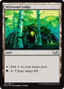 Wirewood Lodge (Duel Decks Anthology: Elves vs Goblins) Light Play Foil