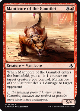 Manticore of the Gauntlet (Amonkhet) Light Play