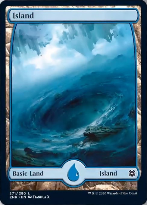 Island (271) (Zendikar Rising) Light Play