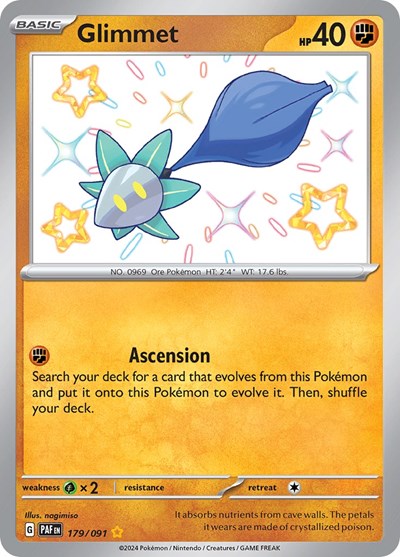 Glimmet (SV: Paldean Fates) Light Play Holofoil