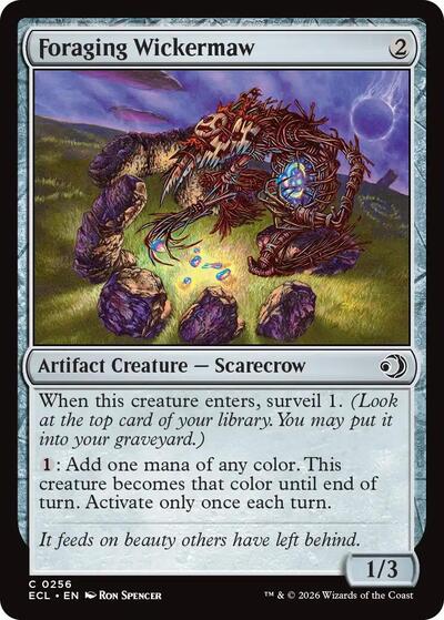 Foraging Wickermaw (Lorwyn Eclipsed) Light Play Foil