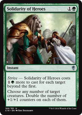 Solidarity of Heroes (Commander 2016 Edition) Light Play
