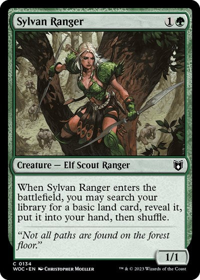 Sylvan Ranger (Commander: Wilds of Eldraine) Light Play