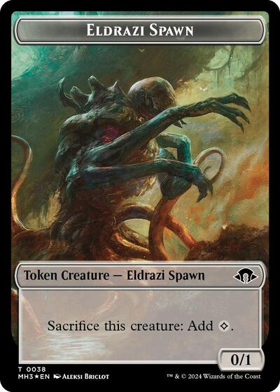 Eldrazi Spawn Token (Modern Horizons 3) Light Play
