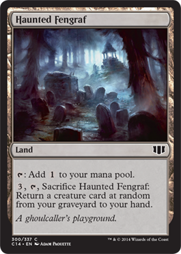 Haunted Fengraf (Commander 2014 Edition) Light Play