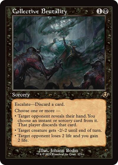 Collective Brutality (Retro Frame) (Innistrad Remastered) Light Play