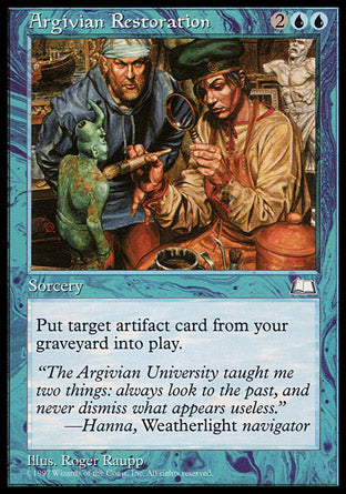 Argivian Restoration (Weatherlight) Light Play