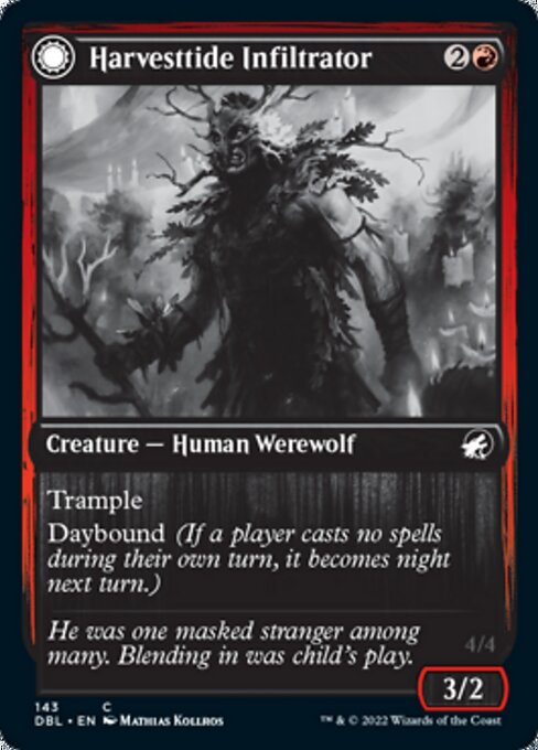 Harvesttide Infiltrator / Harvesttide Assailant (Innistrad: Double Feature) Light Play