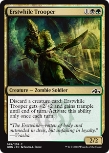 Erstwhile Trooper (Guilds of Ravnica) Light Play