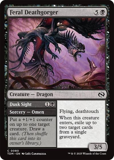 Feral Deathgorger (Tarkir: Dragonstorm) Medium Play