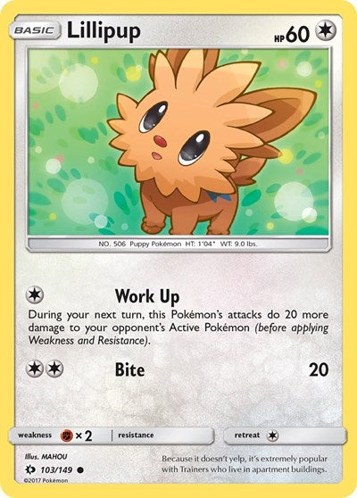 Lillipup (SM Base Set) Medium Play