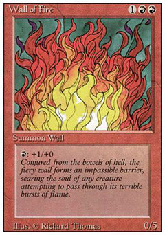 Wall of Fire (Revised) Light Play