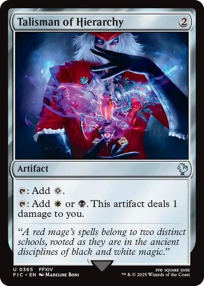 Talisman of Hierarchy (Commander: FINAL FANTASY) Light Play