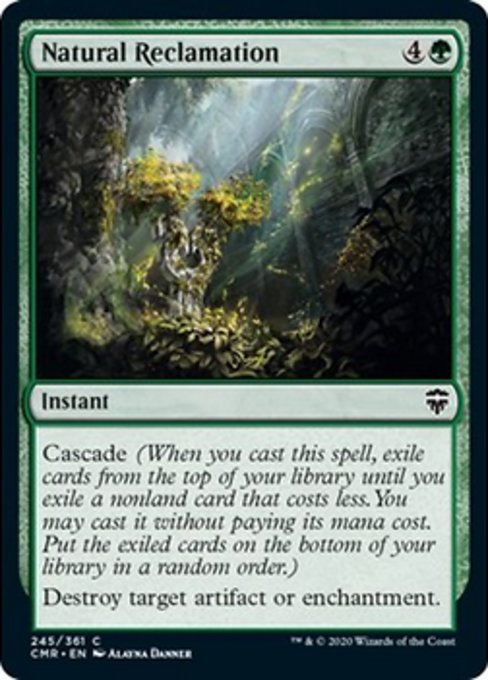 Natural Reclamation (Commander Legends) Light Play