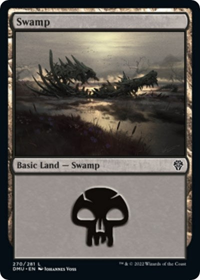Swamp (270) (Dominaria United) Light Play