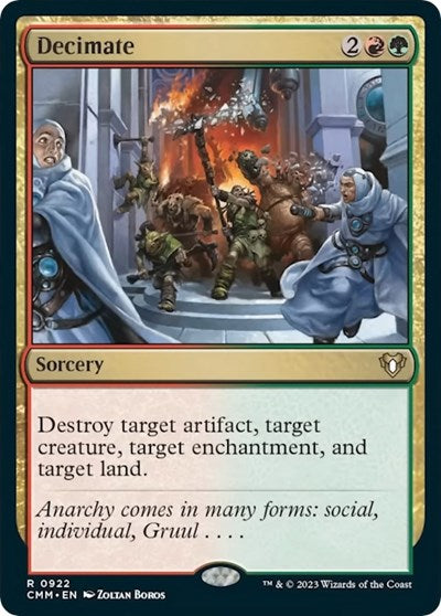 Decimate (Commander Masters) Light Play
