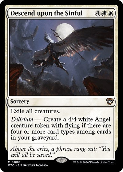 Descend upon the Sinful (Commander: Outlaws of Thunder Junction) Light Play