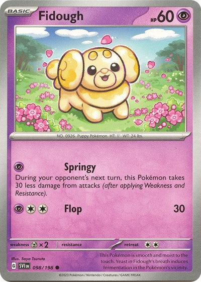 Fidough - 098 (Scarlet and Violet: Base Set) Light Play