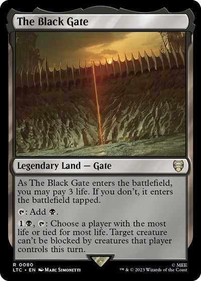 The Black Gate (Commander: The Lord of the Rings: Tales of Middle-earth) Light Play
