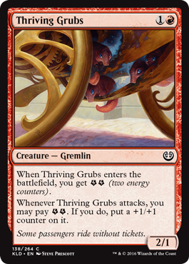 Thriving Grubs (Kaladesh) Light Play Foil