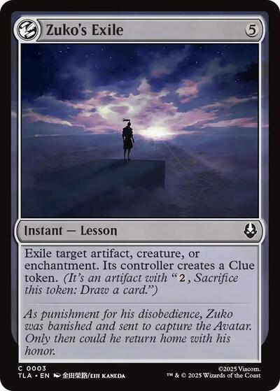 Zuko's Exile (Avatar: The Last Airbender) Light Play Foil