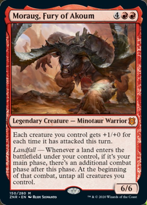 Moraug, Fury of Akoum (Zendikar Rising) Near Mint