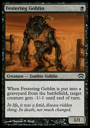 Festering Goblin (Planechase) Medium Play