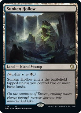 Sunken Hollow (Commander: Dominaria United) Light Play