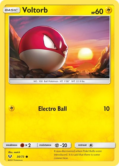 Voltorb (Shining Legends) Light Play