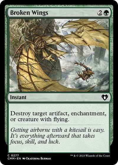 Broken Wings (Commander Masters) Light Play Foil