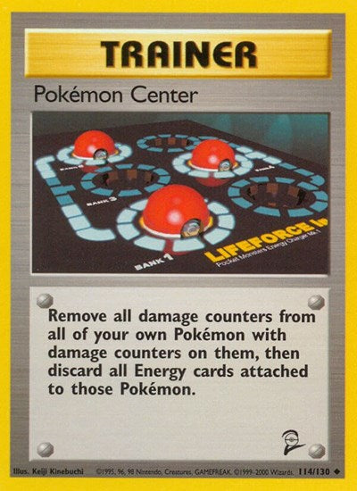 Pokemon Center (Base Set 2) Medium Play