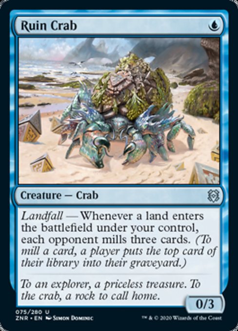 Ruin Crab (Zendikar Rising) Light Play