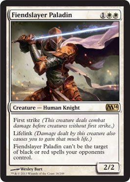 Fiendslayer Paladin (Magic 2014 Core Set) Light Play