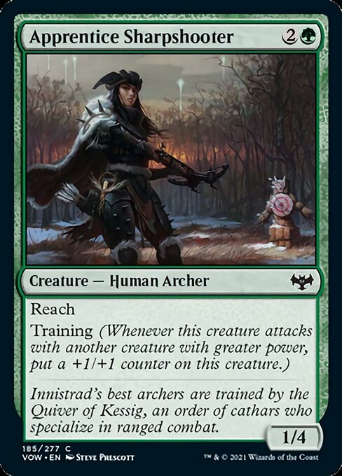 Apprentice Sharpshooter (Innistrad: Crimson Vow) Light Play