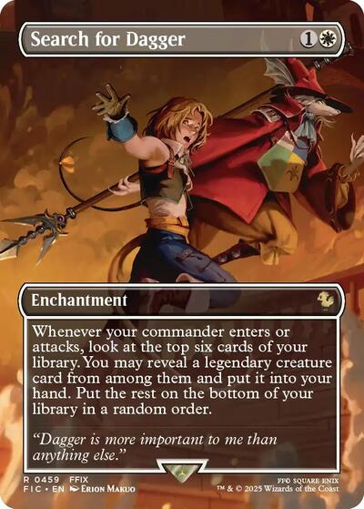 Search for Dagger (Borderless) (Commander: FINAL FANTASY) Light Play Foil
