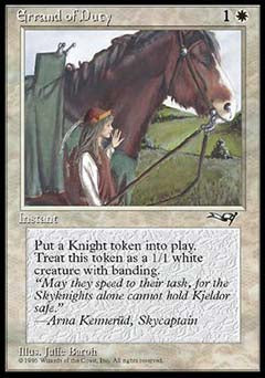 Errand of Duty (Horse) (Alliances) Medium Play