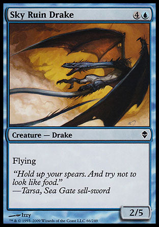 Sky Ruin Drake (Zendikar) Light Play Foil
