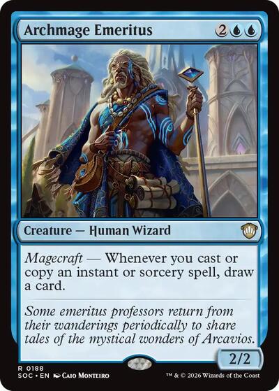 Archmage Emeritus (Commander: Secrets of Strixhaven) Light Play