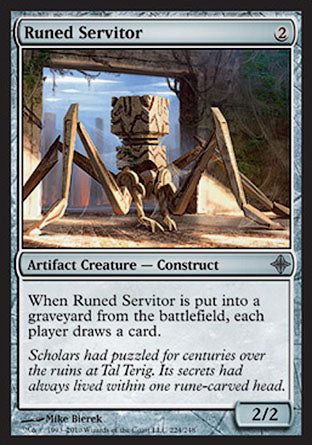 Runed Servitor (Rise of the Eldrazi) Light Play