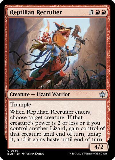 Reptilian Recruiter (Bloomburrow) Light Play