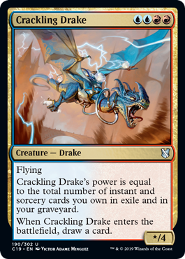 Crackling Drake (Commander 2019) Light Play