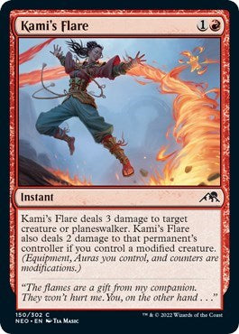 Kami's Flare (Kamigawa: Neon Dynasty) Light Play