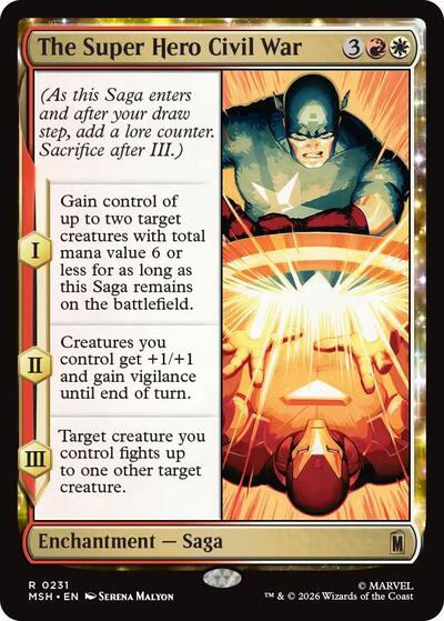 The Super Hero Civil War (Marvel Super Heroes) Light Play