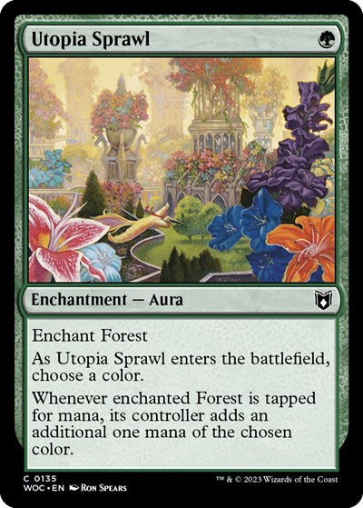 Utopia Sprawl (Commander: Wilds of Eldraine) Light Play