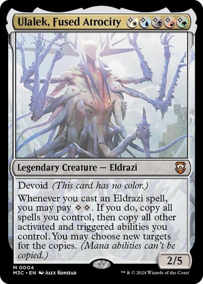 Ulalek, Fused Atrocity (Commander: Modern Horizons 3) Light Play Foil