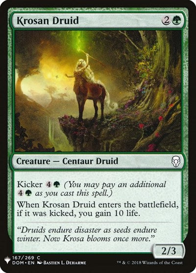 Krosan Druid (Mystery Booster) Light Play